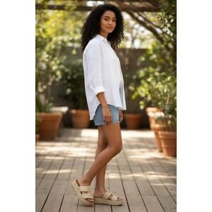 Zodiac Izzy Natural Woven Platform Slide Sandals Size 9